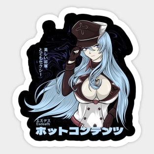 Hot esdeath akame anime Sticker